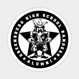 Greensburg Rangers Alumni - white logo Magnet